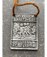 1982 Unique Craft Handmade German Medal 1st Peoples Marathon In Eckartsw... - $399.33 MXN