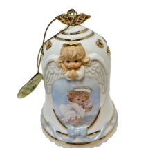 VTG 2002 Understanding Whispers Tender Loving Care Porcelain Bell Christmas 4&quot; - £11.22 GBP