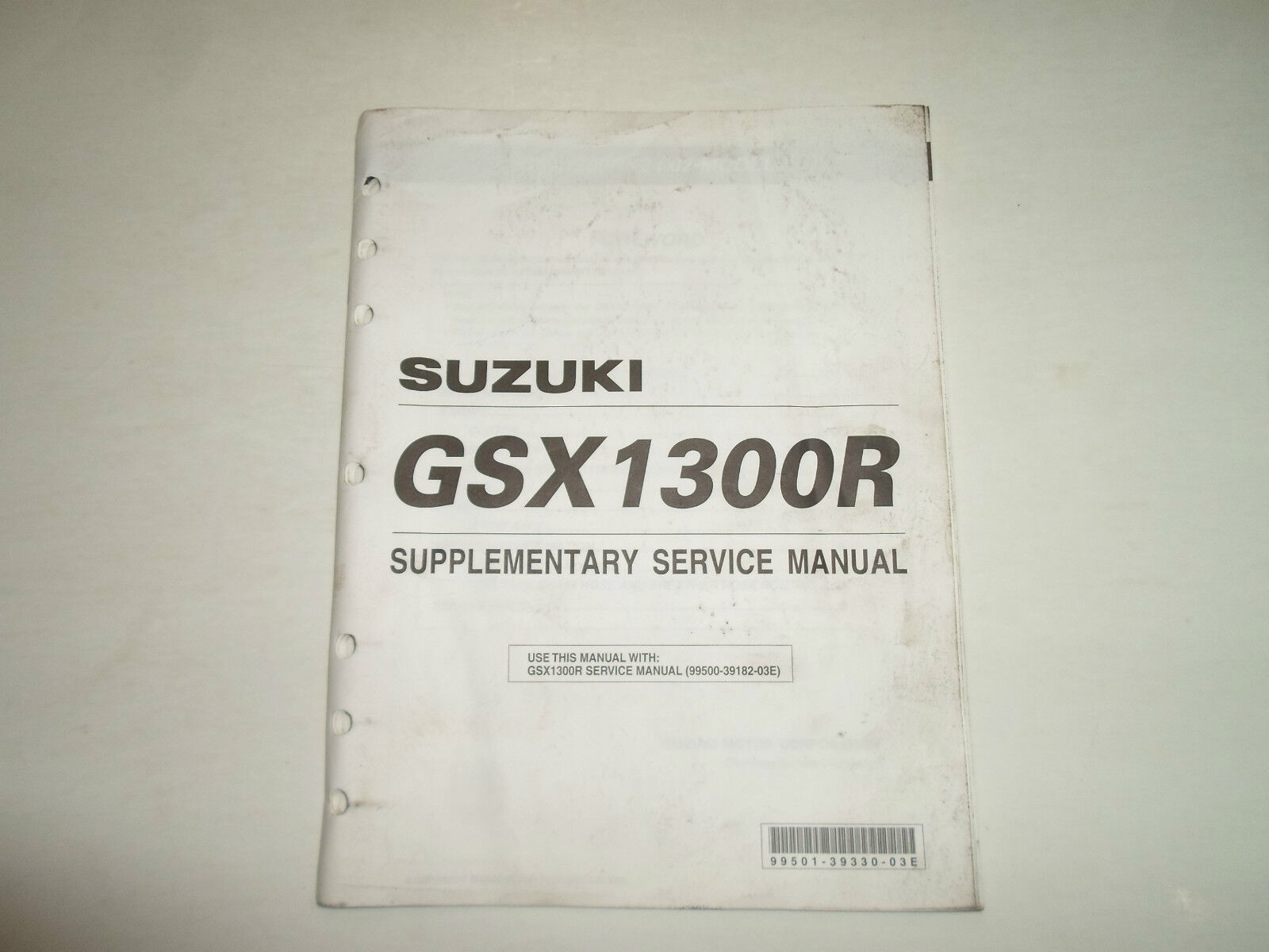 2002 Suzuki GSX1300R Supplementary Service Manual STAINED FACTORY OEM BOOK 02 - $15.88