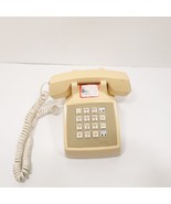 Vtg. AT&amp;T Traditional 100 Beige Push Button Corded Landline Desk Phone - $31.49