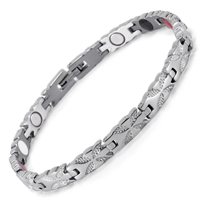 Women Jewelry Stainless Steel Healing Magnetic Bio Energy Bracelet For Women Acc - £26.64 GBP