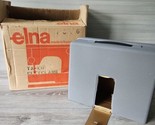 Elna Sewing Machine Metal Case Cover Only - Gray 1960’s Vintage w/box NO... - £46.43 GBP