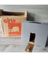 Elna Sewing Machine Metal Case Cover Only - Gray 1960’s Vintage w/box NO... - £46.54 GBP