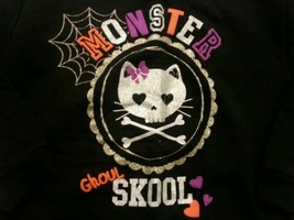 Halloween Girls Sweat Shirt XL 14-16 Monster Ghoul Skool  - £9.53 GBP