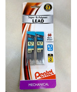 NEW Pentel 2-PACK Super Hi-Polymer .7mm Mechanical Pencil Lead Refills C... - £6.62 GBP