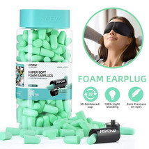 Mpow Soft Foam Ear Plugs 38dB Highest SNR Comfortable Ear Plugs 100 Pairs New - $27.31 CAD
