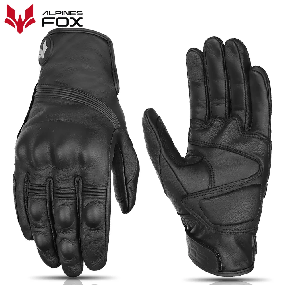 Summer Motorcycle Gloves Retro Man Women Breathable Motocross Gloves Touch - £30.16 GBP+