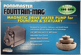 Pondmaster Pond-Mag Magnetic Drive Utility Pond Pump Model 1.9 (190 GPH) - £105.63 GBP