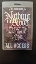 NOTHING TIL BLOOD ++ - ORIGINAL THE NO LONGER BOUND TOUR LAMINATE BACKST... - £59.95 GBP