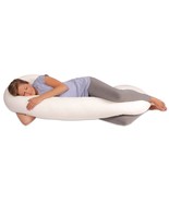 Snoogle Total Body Pillow Girlfriend ComfortU Total Body Support Pregnan... - £74.39 GBP