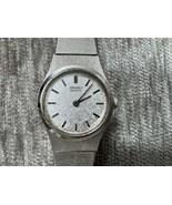 Vintage Seiko Watch Women&#39;s 18mm Bezel Silver Tone 2Y00-0019 Needs Battery - $19.79
