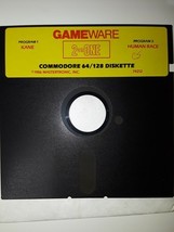 Commodore 64 GameWare 2 on One (Human Race/Kane C64 5.25&quot; floppy 1986 - $18.80