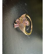 585 14K RG Stamped Pastel Flower Petals Size 7 Ring - $911.17 MXN