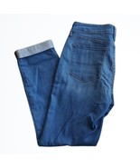 NYDJ Brighter Blue Wash Sylvia Relaxed Boyfriend Cuffed Blue Jeans Size ... - £31.99 GBP