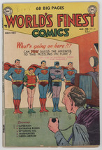 Worlds Finest 62 DC 1953 VG Win Mortimer Superman Batman Robin Lex Luthor - $297.00
