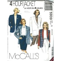 McCalls Sewing Pattern 5909 Jacket Blazer Womens Size 20-24 UNCUT - $8.98