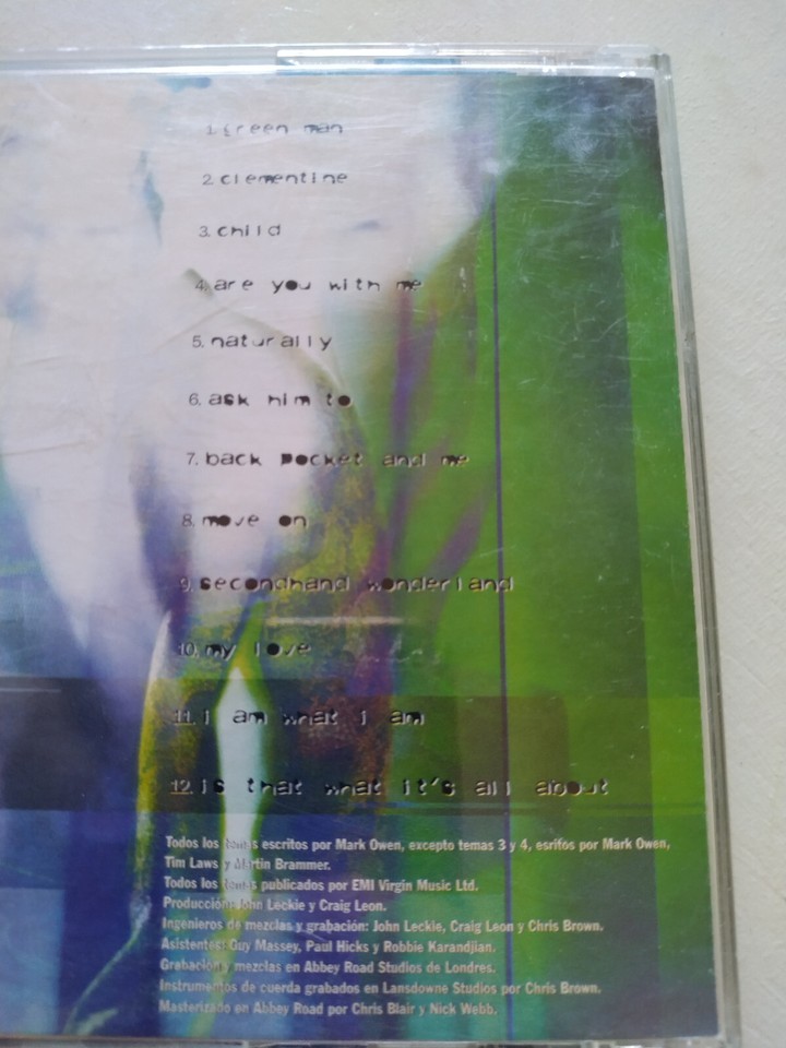 Mark Owen Green Man RCA - CD Am Item image 3