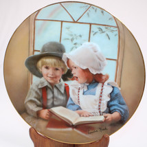 Little Tutor Collectors Plate By Sandra Kuck Reco Days Gone By Colorful 1983 - $9.75