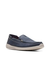 Clarks Mens Gorwin Step Slip On Loafers Color Navy Size 10M - $96.75