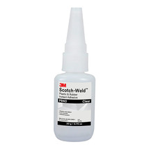 Scotch-Weld Plastic &amp; Rubber Instant Adhesive PR40, Clear, 20g - $41.99