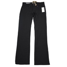 Democracy Pants Womens 6 Black Dress Pants Skinny Mid Rise Stretch Button Pocket - £27.92 GBP