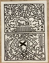 Keith Haring Désarmement Nucléaire Giclée Sur Papier - £317.61 GBP