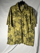 Mens Arizona Jeans Co. Size L Short Sleeve Shirt Button Up Hawaiian Floral - $12.10