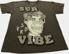 Sur Vibe Sick Art and Dope Threads Yike! Vintage Charcoal Black 90s T-Shirt L - £10.84 GBP