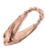 Nollia Ladies Criss Cross Elastic Stretch Headband Light Tan Solid - $10.69