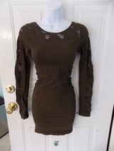 7 For All Mankind Bodycon Brown Dress Size XS/S Women&#39;s EUC - £30.16 GBP