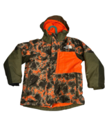 THE NORTH FACE Boys XXS Insulated Jacket Dryvent Camo/Olive Grn/Orange F... - $45.55