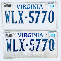 2019 United States Virginia Base Passenger License Plate WLX-5770 - £20.95 GBP