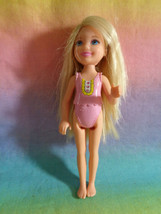 2014 Barbie Chelsea Light Blonde Hair Molded Pink Tank - no skirt or shoes - £3.86 GBP