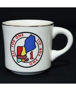 Boy Scouts VTG BSA Ceramic Mug Region 1 &quot;All for One, One for All&quot; Gold ... - £12.62 GBP
