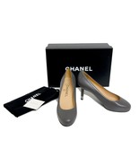 Chanel Dark Grey New 2015 Leather CC Low Pumps Size: EU 35 (Approx. US 5) - €591,32 EUR