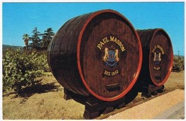 California Postcard Saratoga Paul Masson Champagne &amp; Wine Cellars - £3.15 GBP