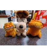 Lot 3 Vintage 1981 Garfield Oddie Plush Fun Farm Dakin - $74.66 CAD