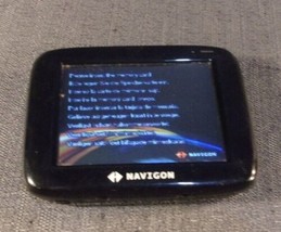 NAVIGON GPS SYSTEM WITH CARRYING CASE WORKING EC 226 - £12.65 GBP