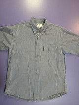 Columbia Sportswear Mens Size Large Vintage Shirt Check Short Sleeve Bur... - $17.70