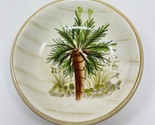 Florida Markets Place glazed Ceramic Trinket Tray 4 inches in diameter - $8.59