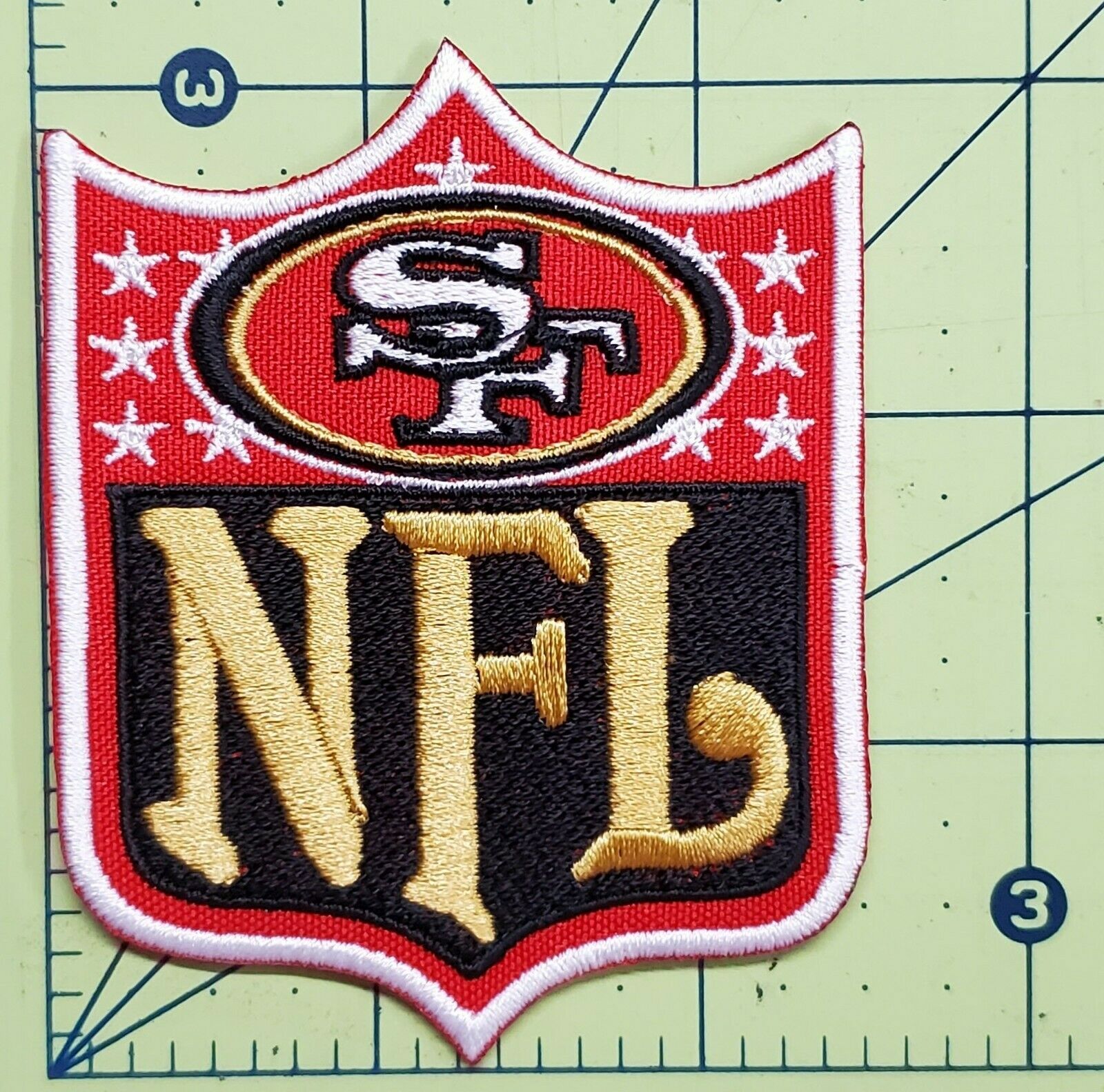 Football Embroidered Iron on Patch