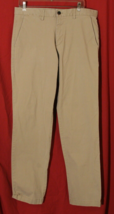 GAP for Good Flat Front Straight Leg Khaki Stretch Chino Pants Men 33 x 33&quot; - $16.69