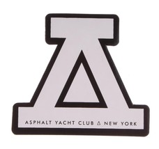 Asphalt Yacht Club Logo 4&quot; White Sticker-
show original title

Original ... - $3.73