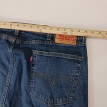 Levi's 505 Straight Leg Men's Blue Denim Cotton 5-Pocket Jeans Size 40W×32L image 5