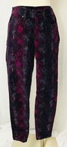 Gap Legging Jean 1969 Stretch Skinny Jeans Purple Snake Print Velour Velvet 26R - £12.67 GBP