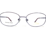 Jubilee Eyeglasses Frames Shiny Purple Oval Full Wire Rim 53-17-135 - £25.95 GBP