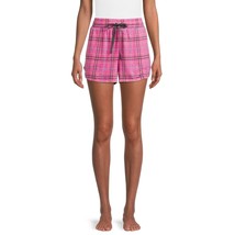 Secret Treasures Women&#39;s Sleep Shorts Size X-LARGE (16-18)  Pink Plaid W Pockets - £11.19 GBP