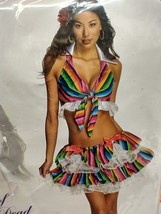 Day of the Dead Sexy Mexy Costume Colorful Spanish Senorita Latina Chica... - $55.40 CAD