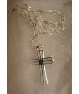 Christian White Opalescent Cross Necklace - £14.09 GBP