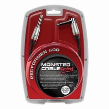 Monster Performer 600 Prolink Instrument Cable 1/4&quot; Straight to Angle 0.75ft - £13.49 GBP